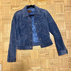 Danier Leather suede denim jacket